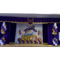 Оформлення випускного кульками